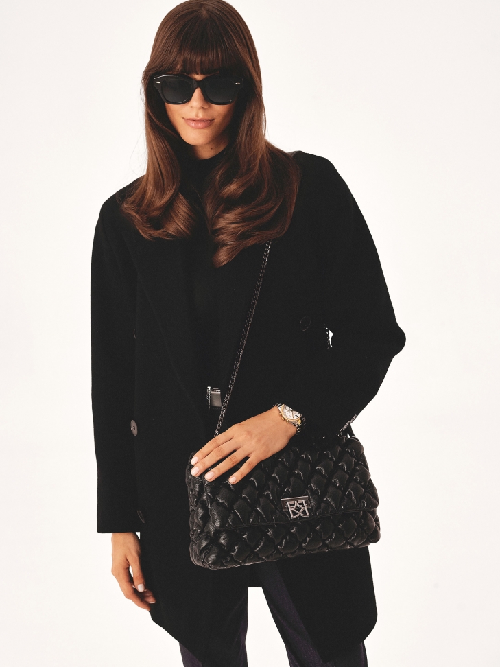 Stylowa miękka torebka z łańcuchem HALLIE