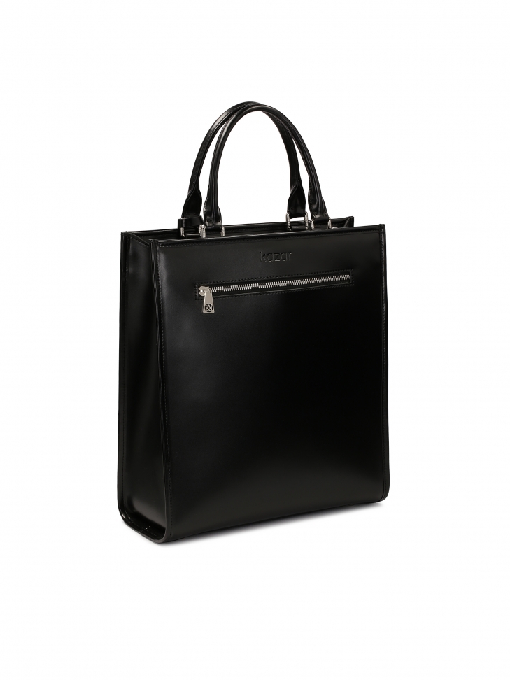 Duża torebka z wykropkowanymi metalowymi monogramami GRANTA