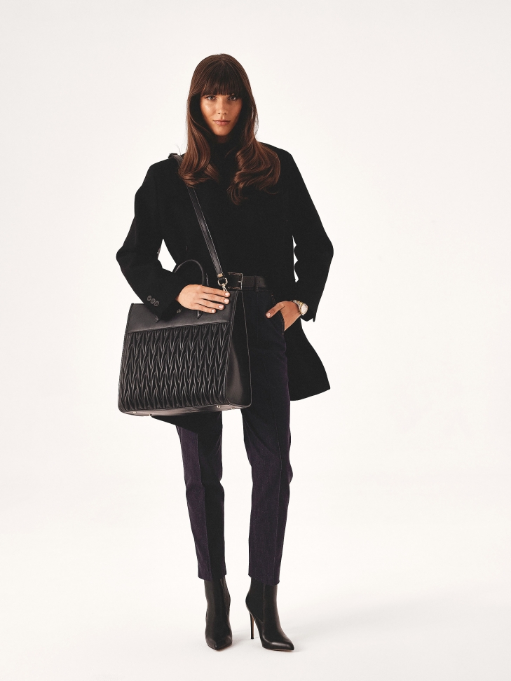 Elegancka biznesowa torebka z efektownym pikowaniem  GIUDI