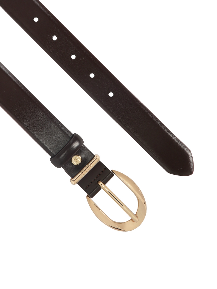 Brązowy skórzany pasek RAVELLA