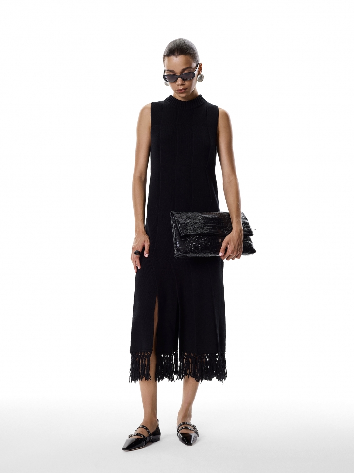 Duża torebka wieczorowa z tłoczonej skóry KS MELIZA