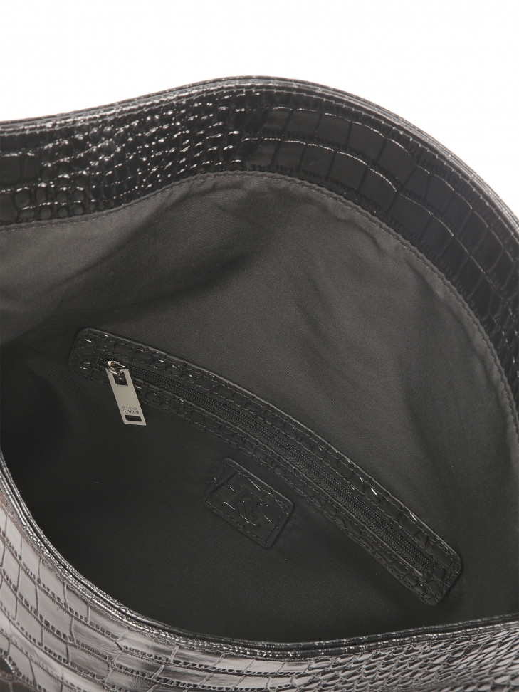 Duża torebka wieczorowa z tłoczonej skóry KS MELIZA