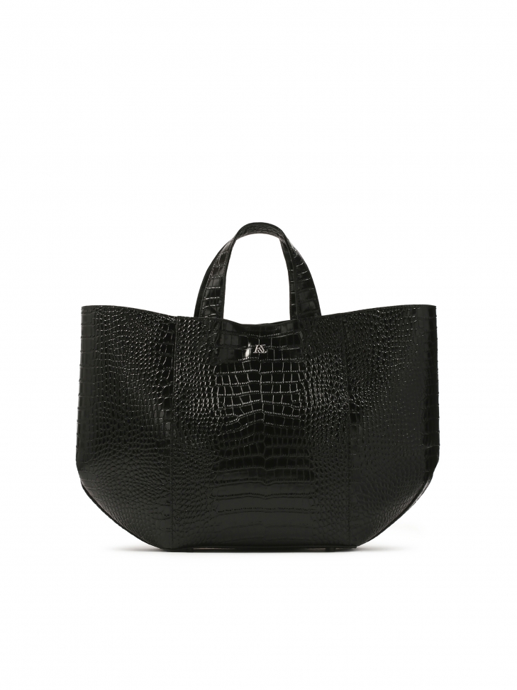 Duża skórzana torebka tote bag KS SARA
