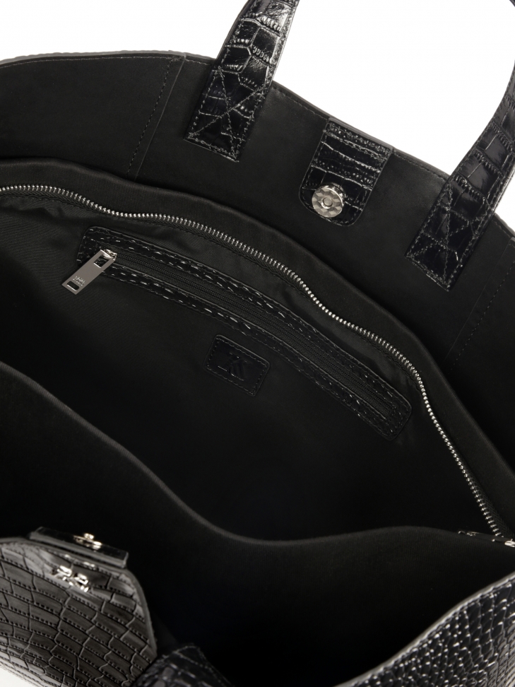 Duża skórzana torebka tote bag KS SARA