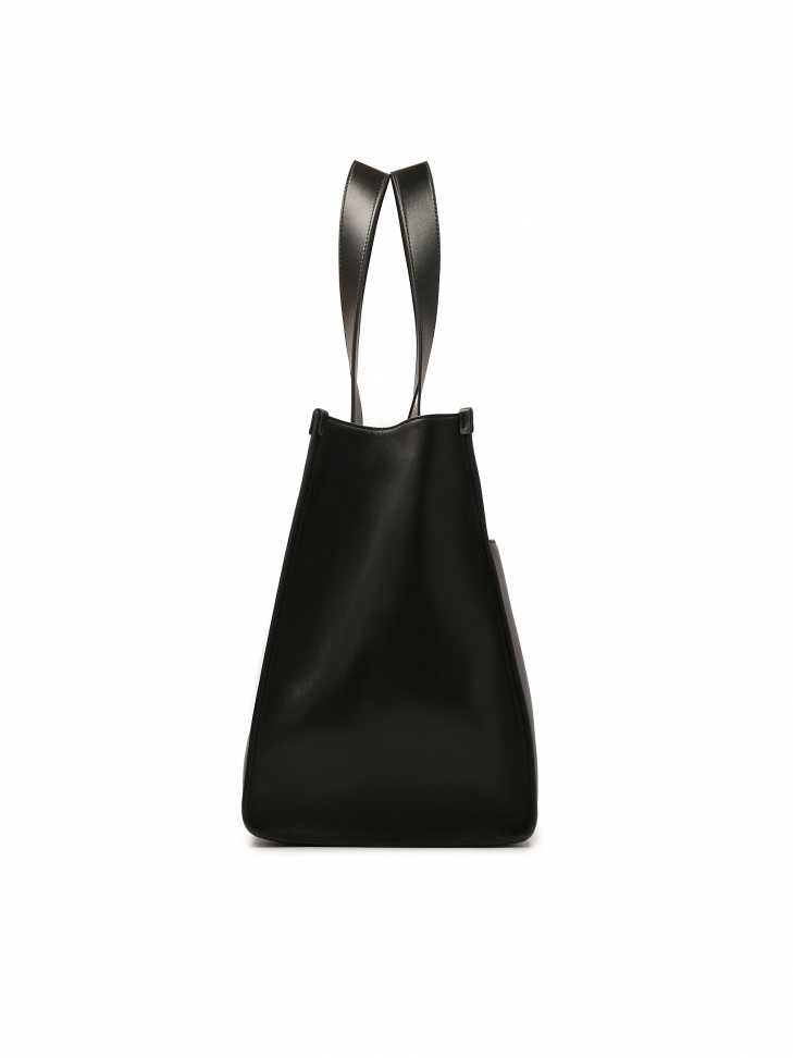 Duża czarna tote bag z saszetką  KS HANNAH