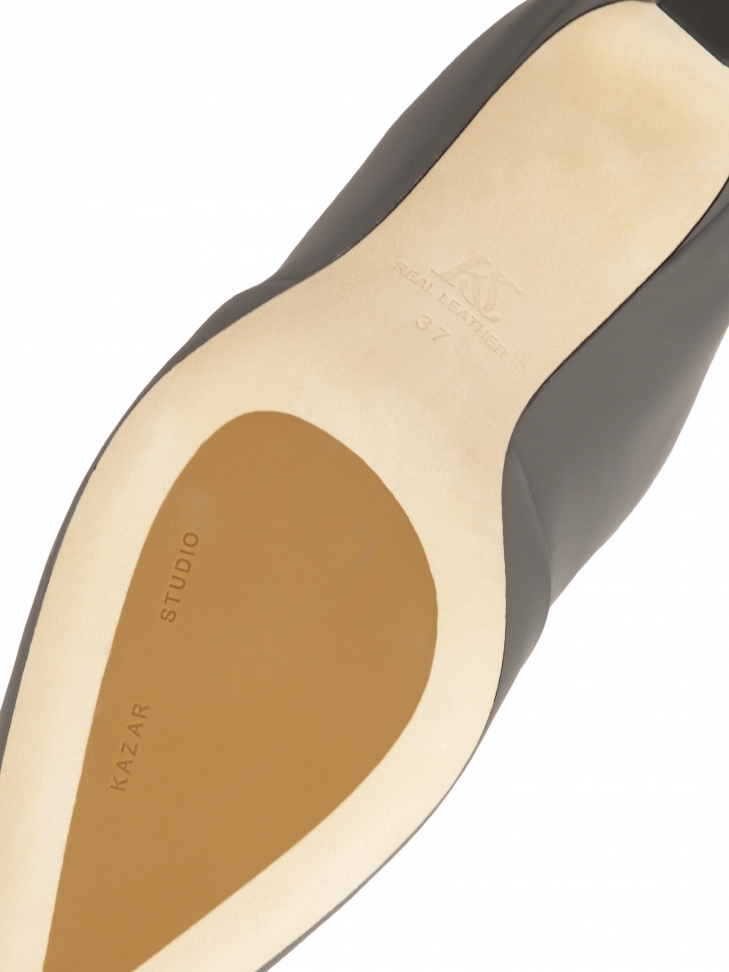 Szare botki na obcasie typu kitten heels KS BELLISI