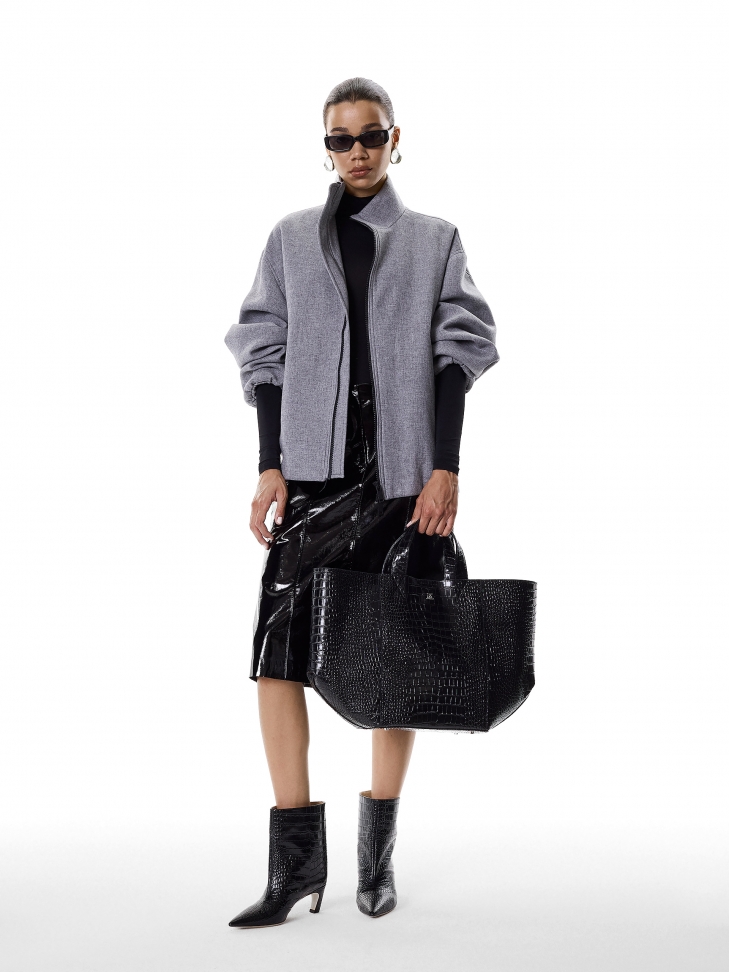 Modne botki z szeroką cholewką  KS BELLISI