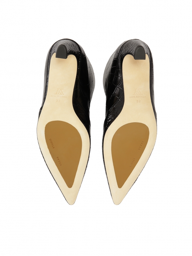 Modne botki z szeroką cholewką  KS BELLISI