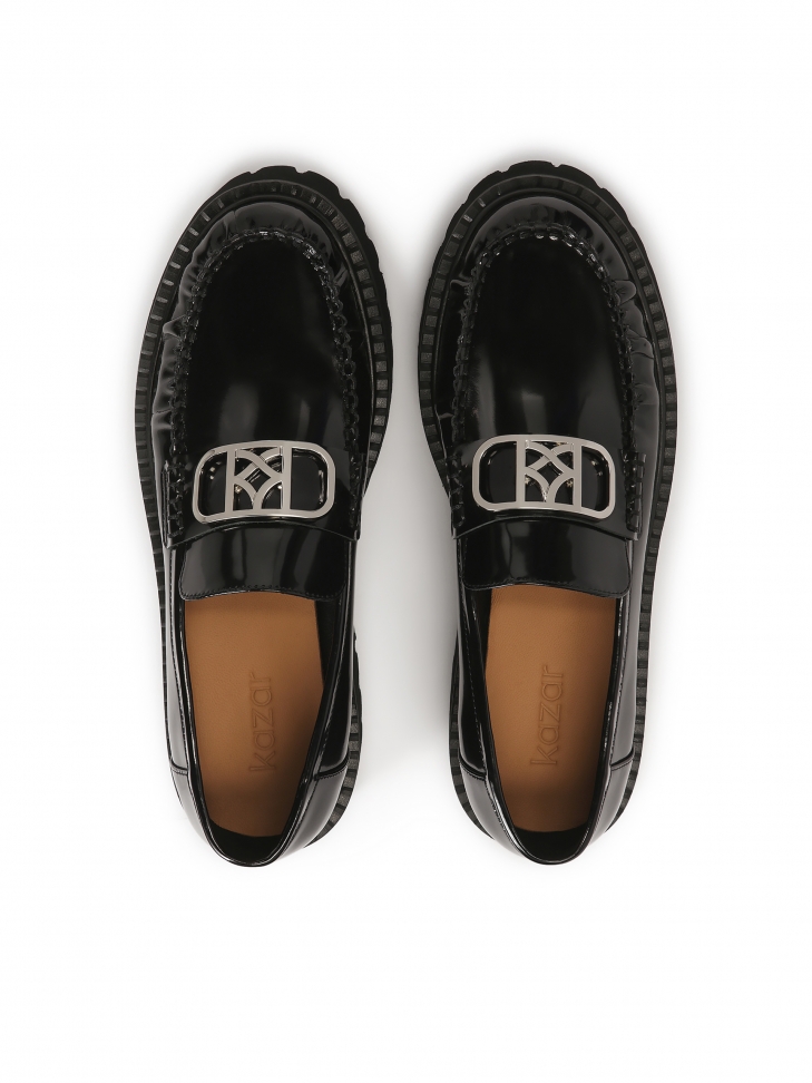 Loafersy z grubą podeszwą i marszczoną cholewką ESSEN