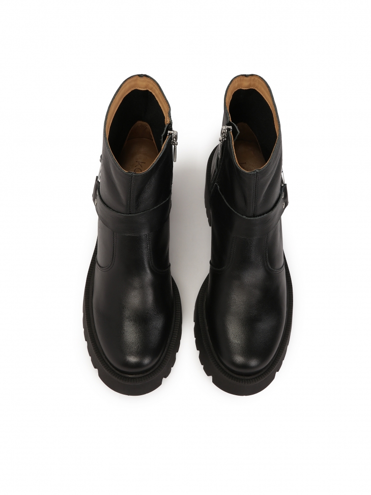 Botki na suwak na szerokim obcasie KIMI