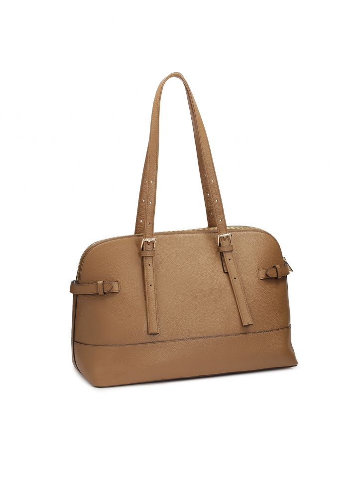 Brązowa torebka z szerokim dnem MARCELL