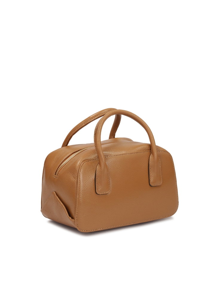 Mała torebka typu kuferek ze zdobionym paskiem ANNA