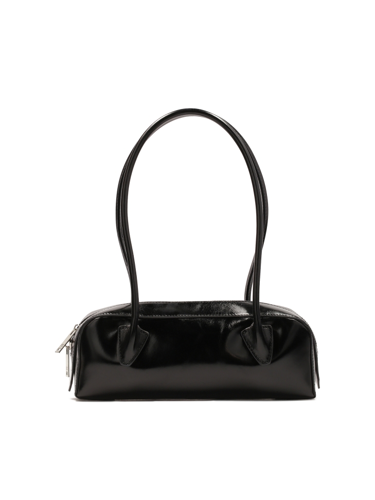 Czarna torebka na ramię o podłużnym kształcie  KS NOELIA