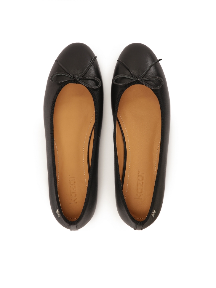 Czarne minimalistyczne baleriny EILEEN