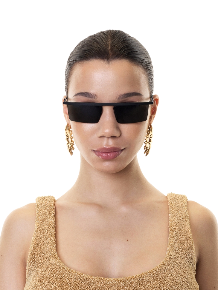 Bezramkowe czarne okulary przeciwsłoneczne  KS LOIRET