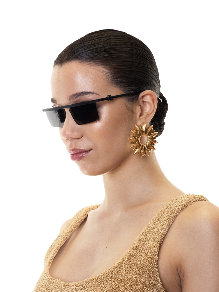 Bezramkowe czarne okulary przeciwsłoneczne  KS LOIRET