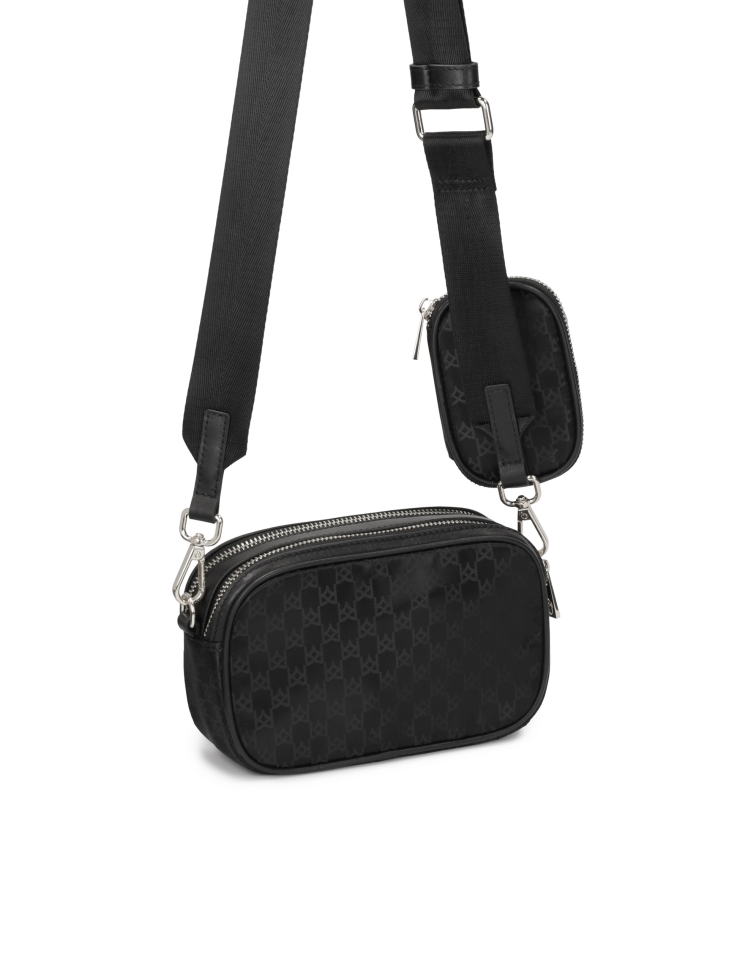 Mała torebka z tkaniny w monogramy KAZAR DORTHY