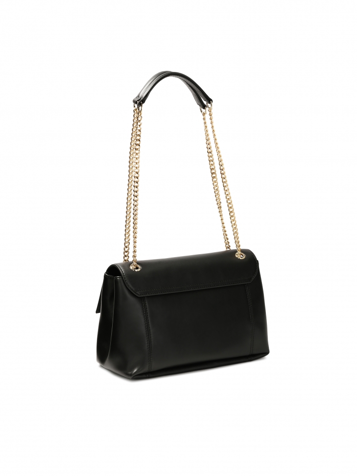 Czarna torebka z przekręcanym zapięciem MIRELL