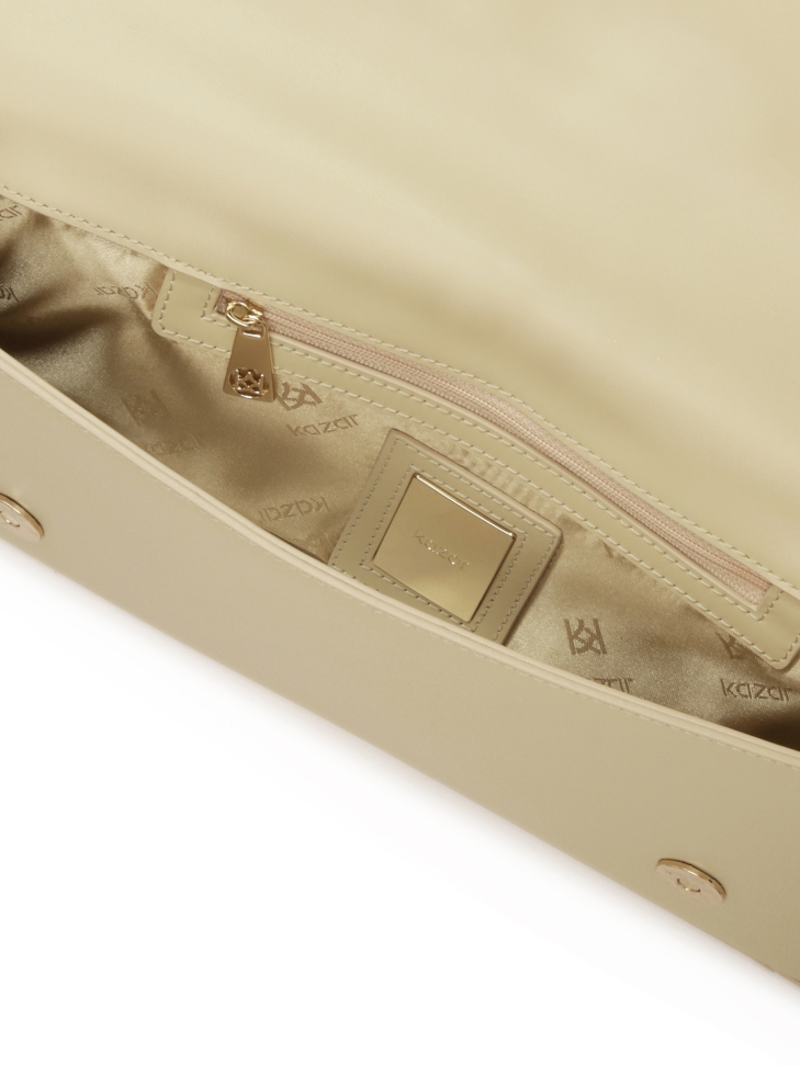 Jasna podłużna torebka z dwoma paskami ENNEL