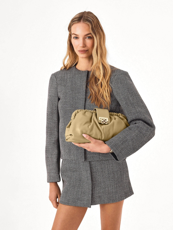 Beżowa kopertówka pouch bag  EVENING