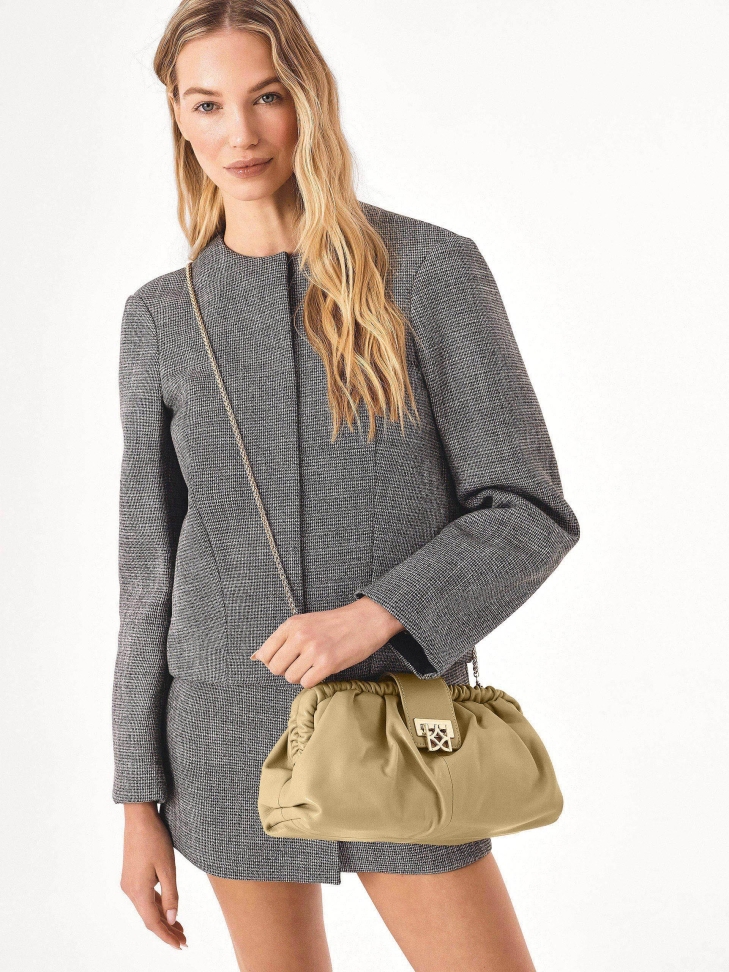 Beżowa kopertówka pouch bag  EVENING