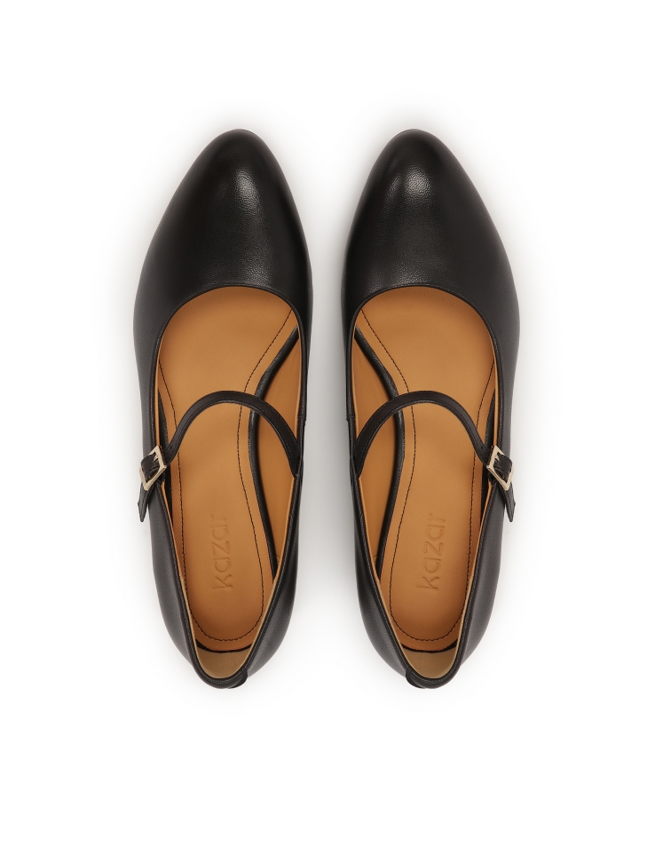 Czarne czółenka z paskiem Mary Jane SIONA