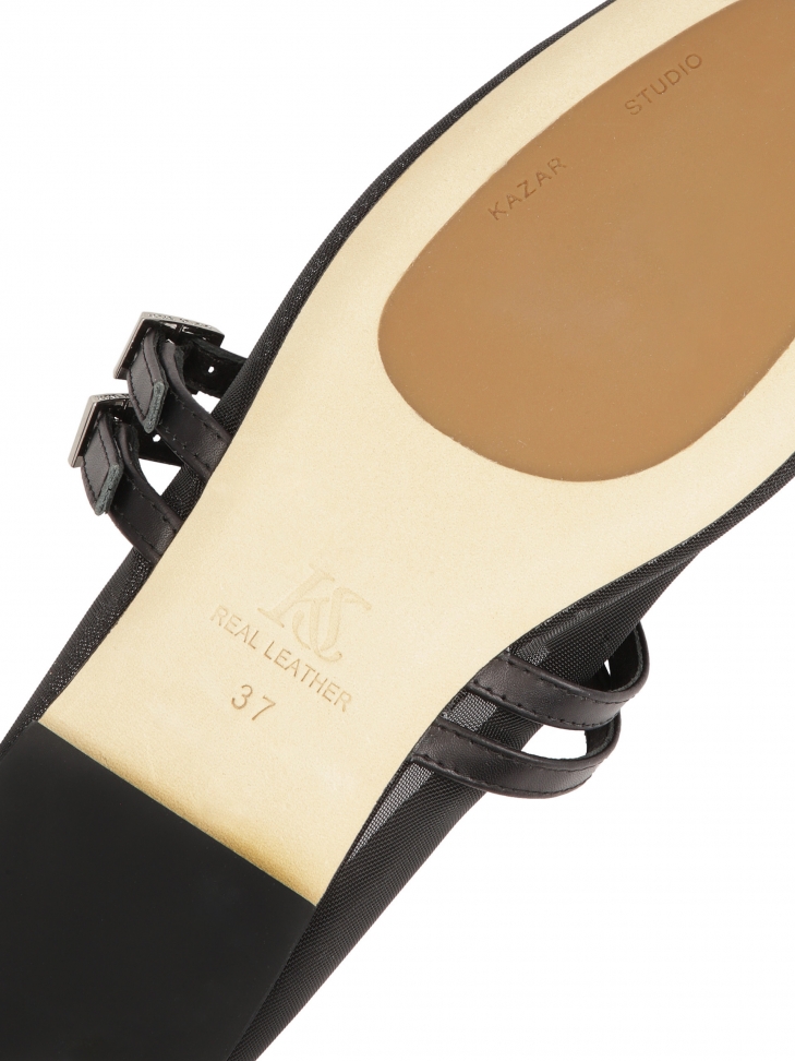 Siateczkowe baleriny z dwoma paskami  KS AVRIL