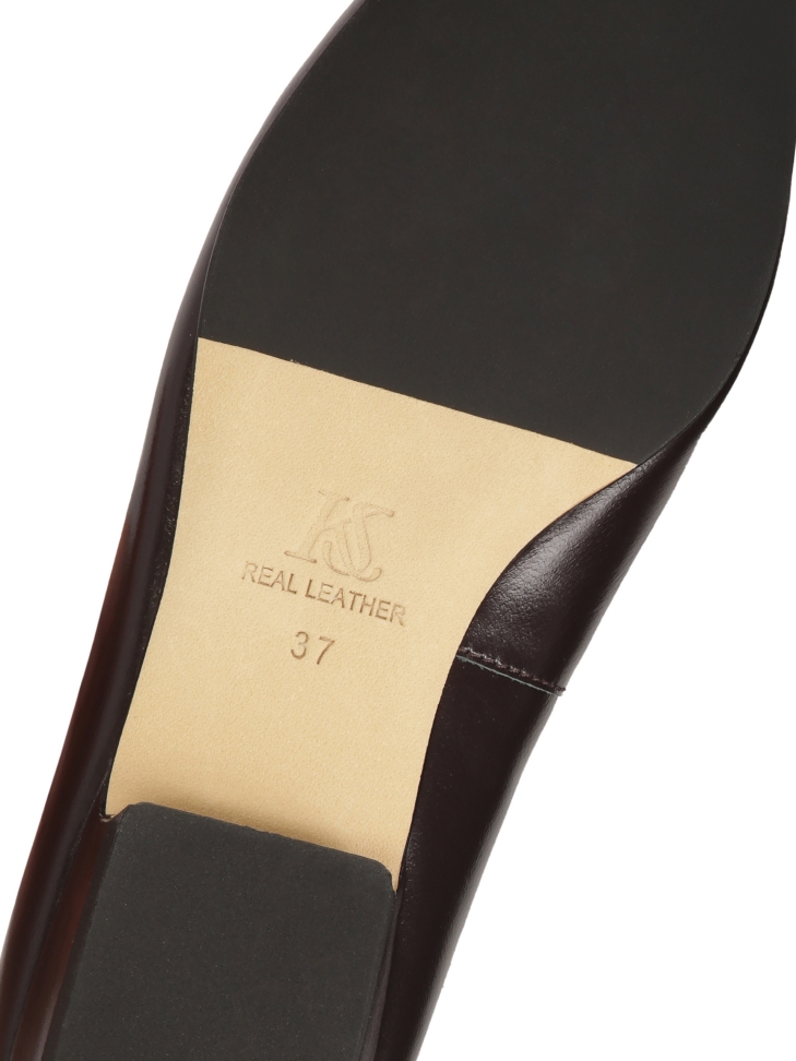 Ciemnobrązowe czółenka z lekko zaokrąglonym noskiem  KS OTTILIE