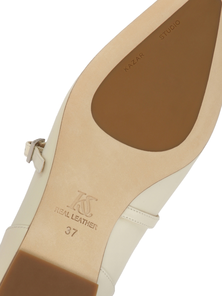 Komfortowe baleriny z miękkiej skóry  KS BEAU