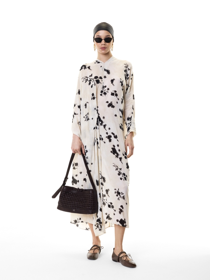 Skórzane baleriny z wiązaniem i marszczonym paskiem KS AVRIL