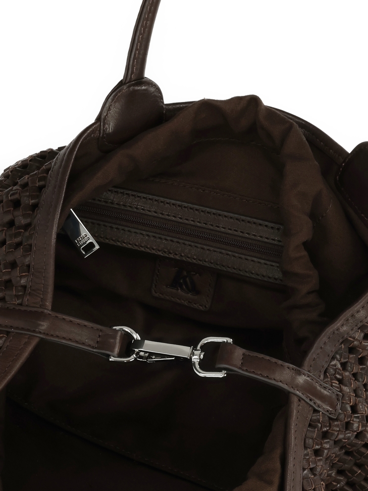 Torebka w pleciony wzór o luźnym fasonie KS CASTILE