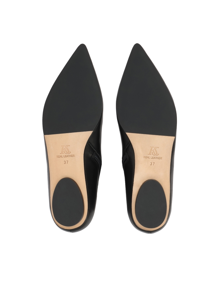 Płaskie botki z suwakiem KS AMIENS