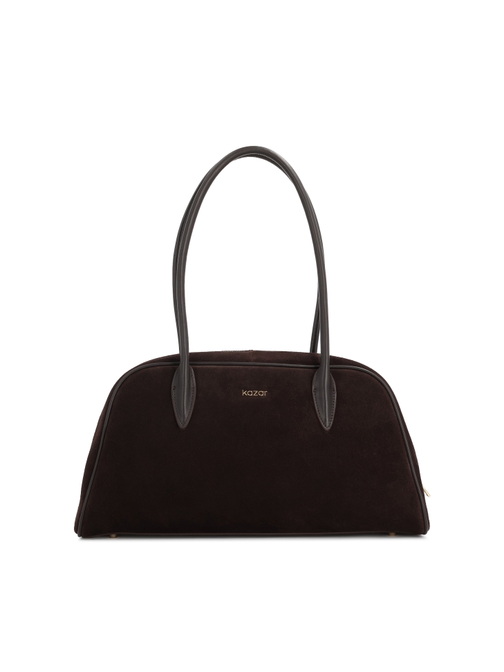 Brązowa torebka z zamszu KYLE