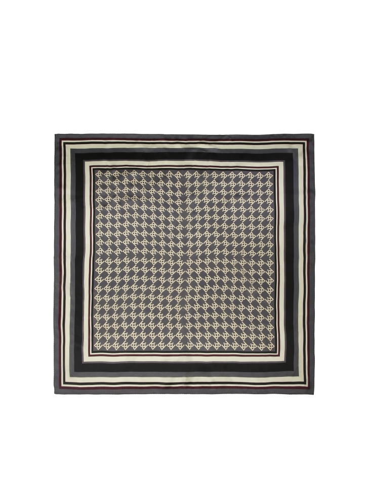 Jedwabna apaszka w monogramy KAZAR CORLETA